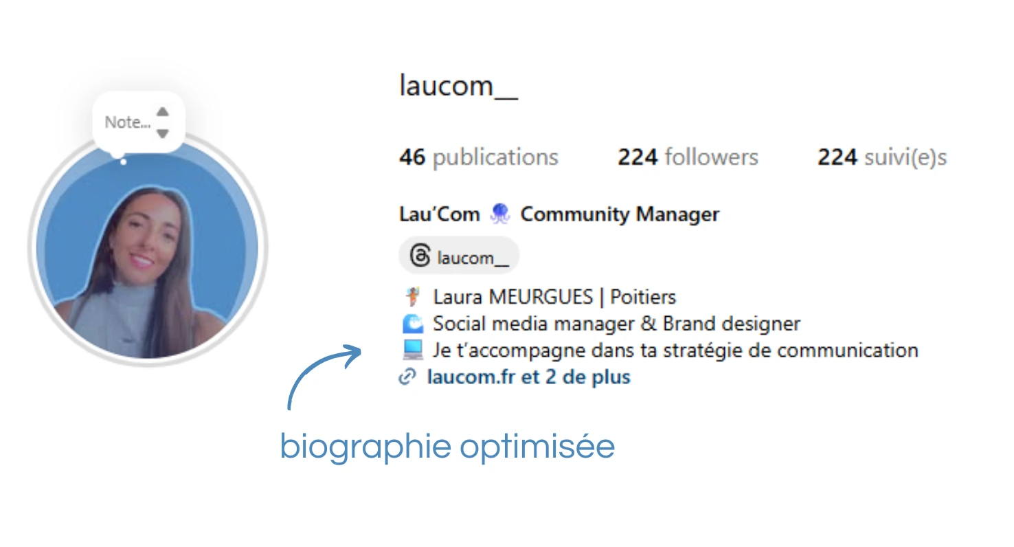 Biographie instagram