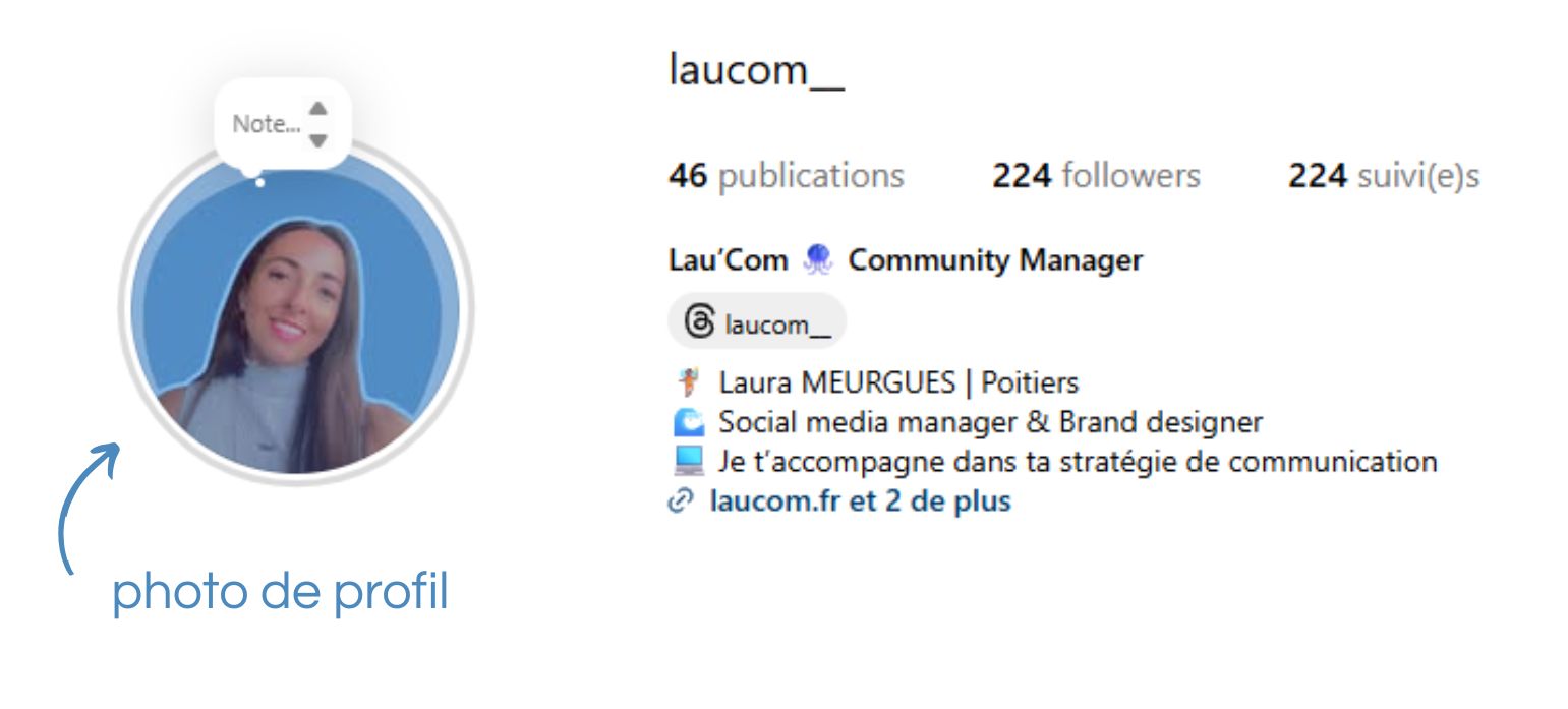 Photo de profil Instagram