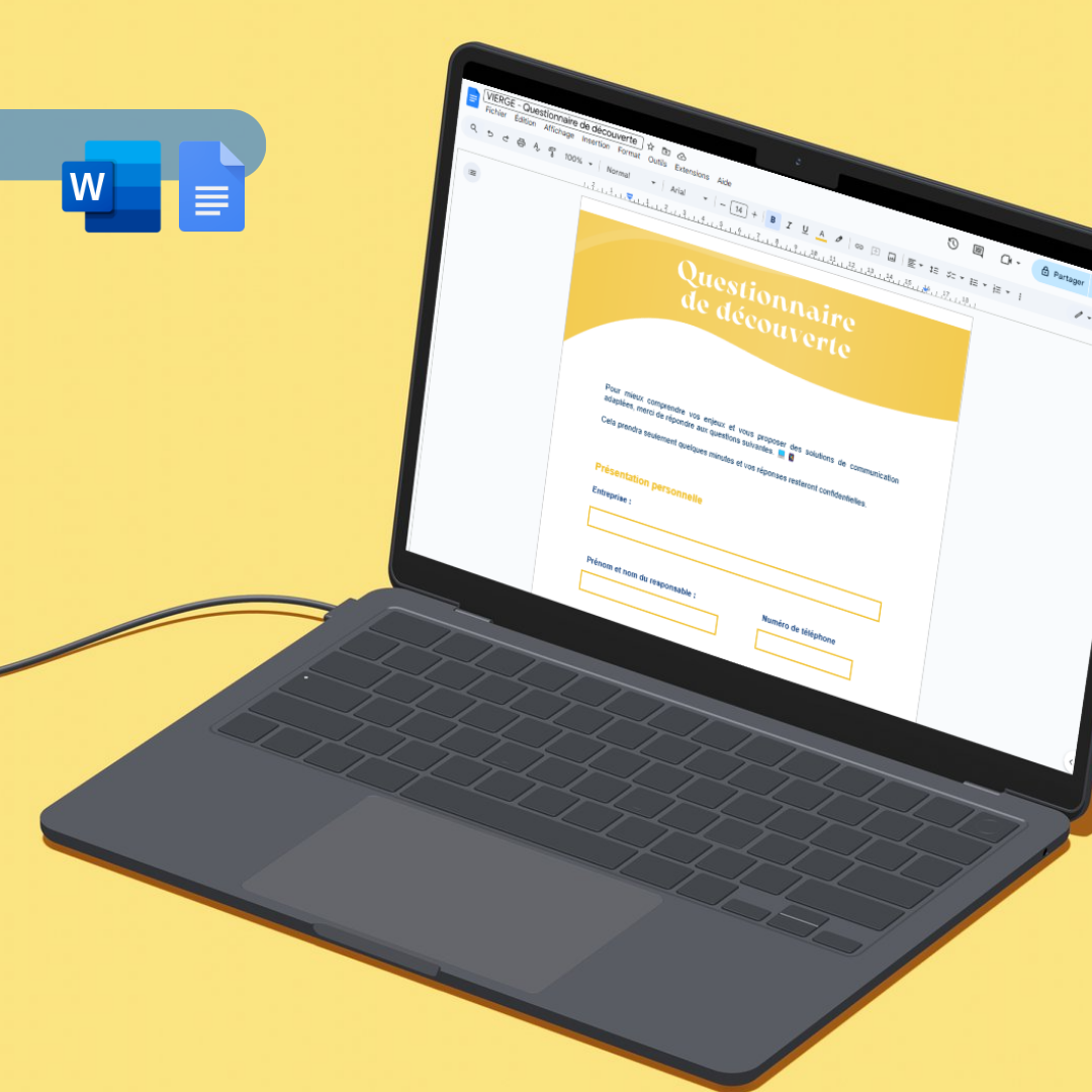 Questionnaire découverte - Compatible Word et Google Doc