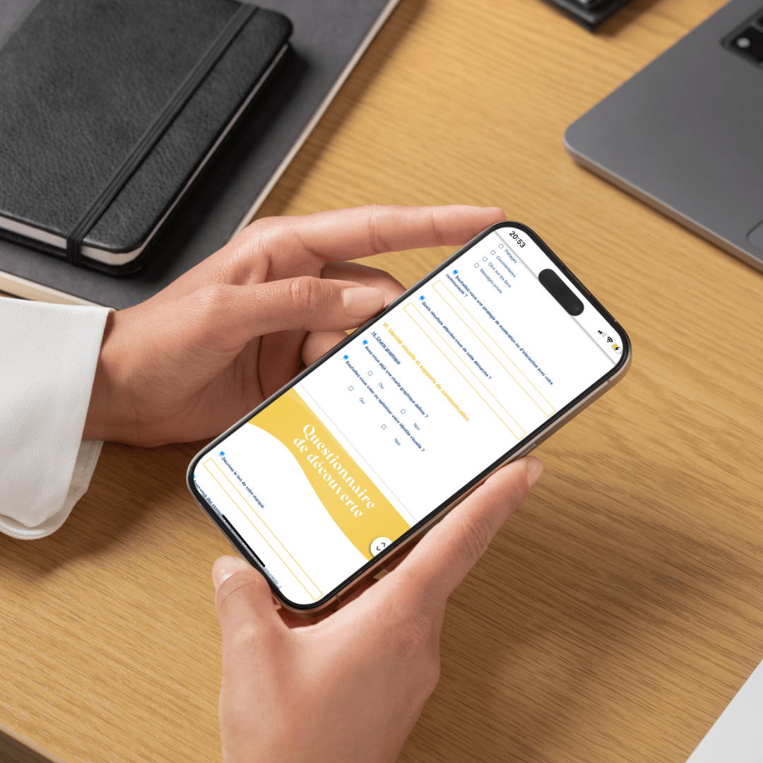 Questionnaire découverte - Compatible sur tablette
