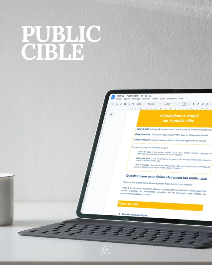 Questionnaire sur le public cible