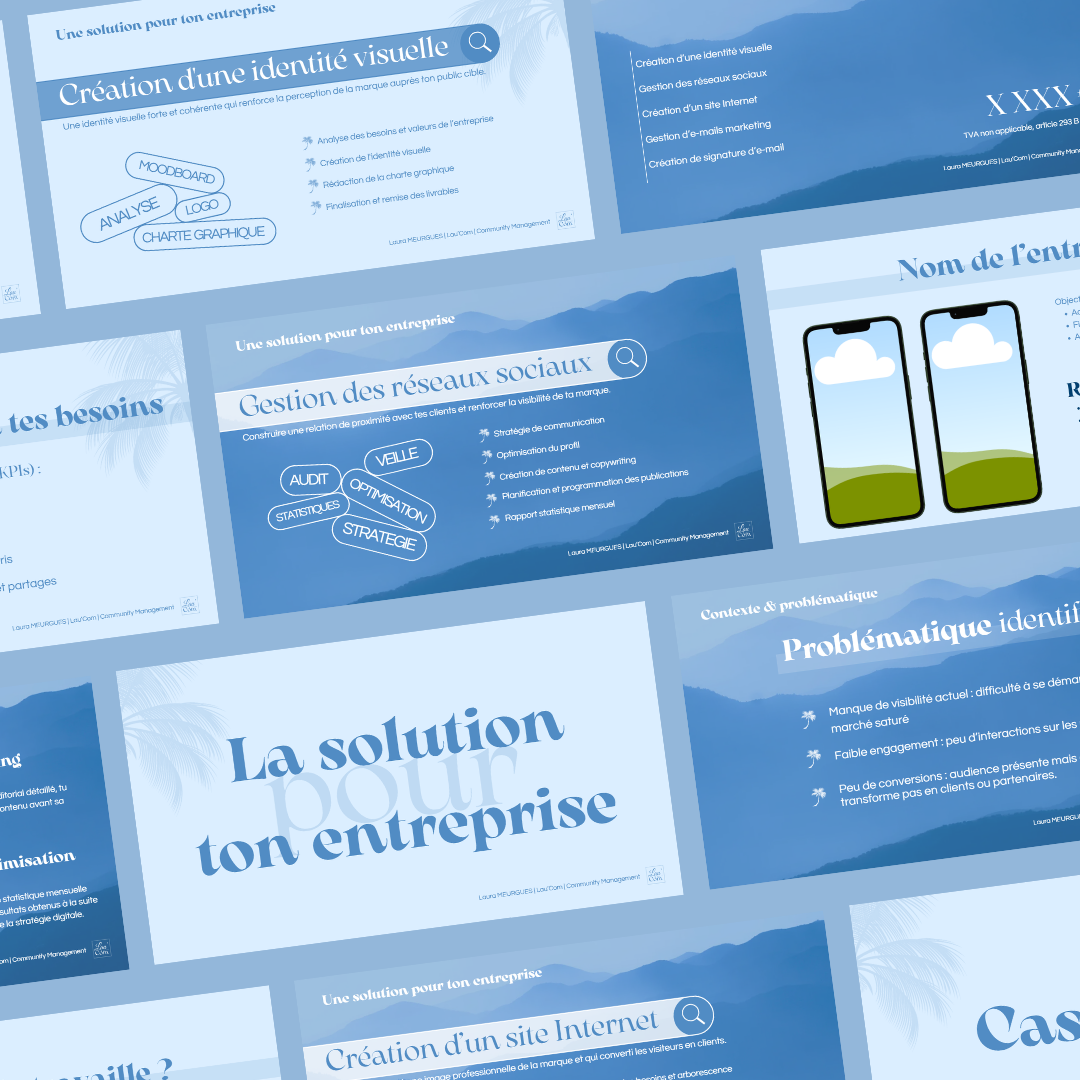 Template proposition marketing